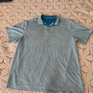 WALTER HAGEN BLUE PATTERN GOLF POLO